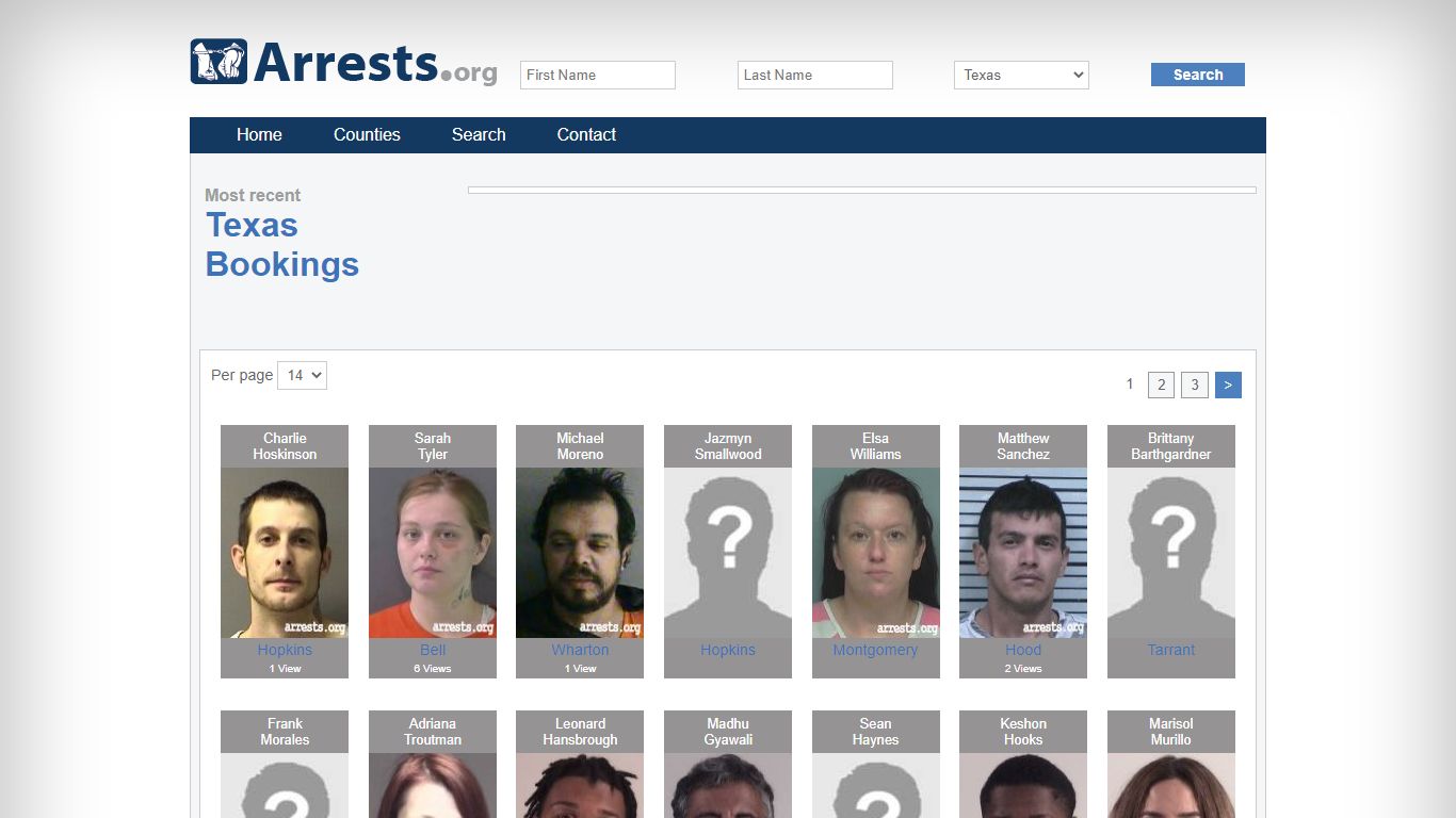 Texas Arrests and Inmate Search